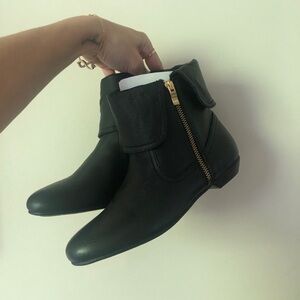 Black ankle boots